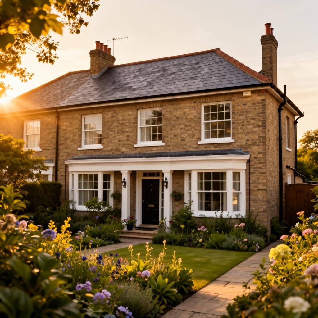 Refurbished British home exterior